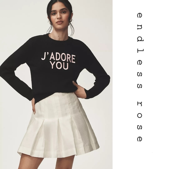 Anthropologie - Endless Rose - J'AdoreYou Motif Sweater - Picture 2 of 8